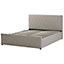 Faux Leather EU Super King Size Ottoman Bed Taupe ROCHEFORT