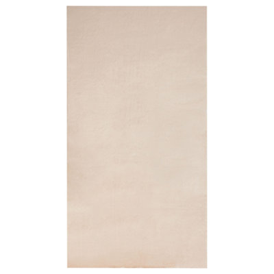 Faux Rabbit Fur Rug 80 x 150 cm Beige MIRPUR
