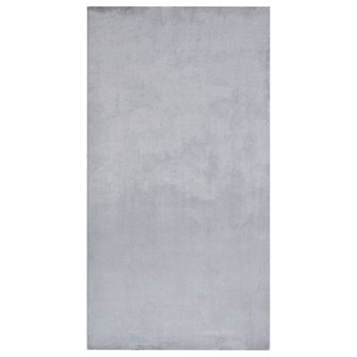 Faux Rabbit Fur Rug 80 x 150 cm Grey MIRPUR