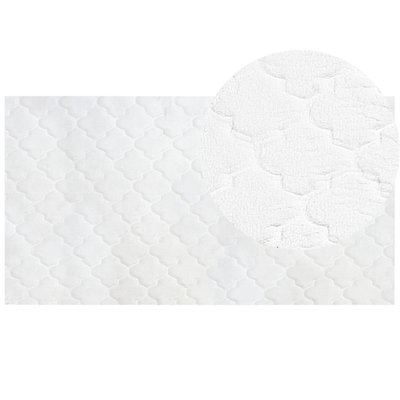 Faux Rabbit Fur Rug 80 x 150 cm White GHARO