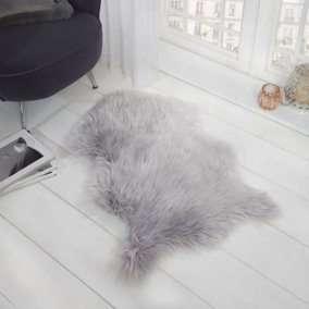 Faux Sheepskin Fluffy Rug Living Room Bedroom Mat