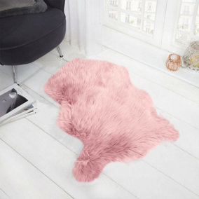 Faux Sheepskin Fluffy Rug Living Room Bedroom Mat