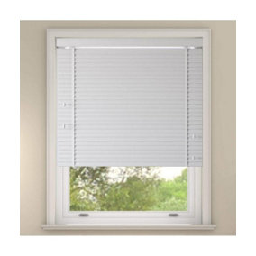Faux Wood Venetian Blind with tapes 160cm Drop 105cm Wide White