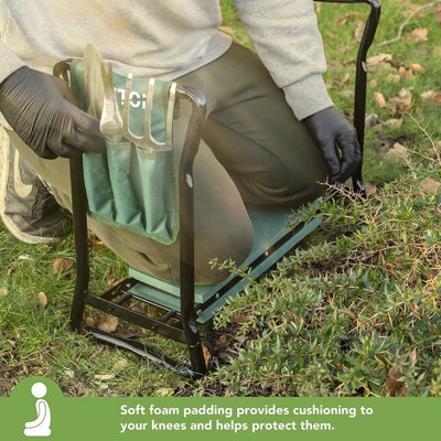 Folding Stool Garden Pro Kneeler Seat Fayton 2-In-1 Folding Garden