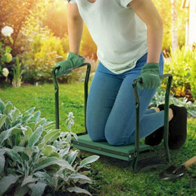 Fayton Gardening Kneeler 2-in-1 Folding Padded Seat Stool