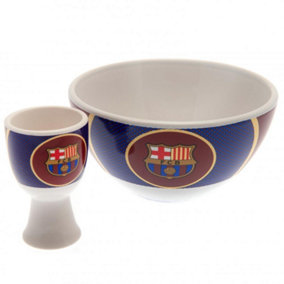 FC Barcelona Unisex Adult Breakfast Set White/Blue/Maroon (One Size)