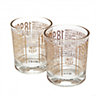 FC Barcelona Whiskey Gl Set (Pack of 2) Clear (One Size)