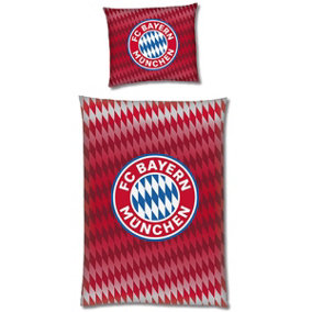 FC Bayern Munich Red Single 100% Cotton Duvet Cover Set - European Size