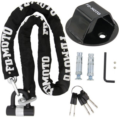 FD-Moto 1.5M X 10mm Motorcycle Motorbike Heavy Duty Chain AND Ground ...