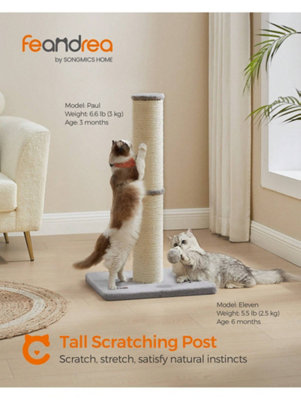 Feandrea Cat Scratching Post,85 Cm Tall Cat Scratcher For Medium