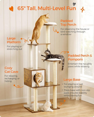 6 foot tall cat tree best sale