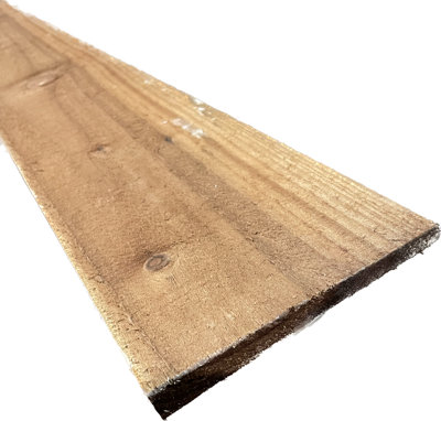 Feather Edge Fencing Boards 120mm(W) x 12mm(T) x 1500mm(L) In Packs Of 10 Lengths