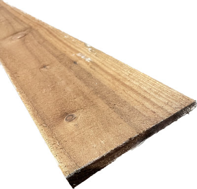 Feather Edge Fencing Boards 120mm(W) x 12mm(T) x 2100mm(L) In Packs Of 10 Lengths