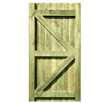 Featheredge Garden Gate 1.8m x 0.9m - Green Treated