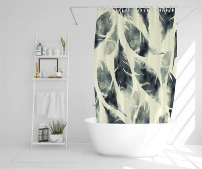Feathers fantastic birds  seamless pattern (Shower Curtain) / Default Title Price Comparisons | Compare The Build