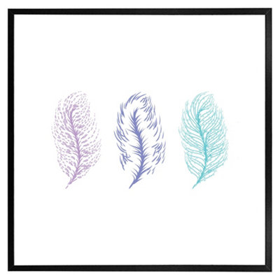 Feathers (Picutre Frame) / 20x20" / Oak