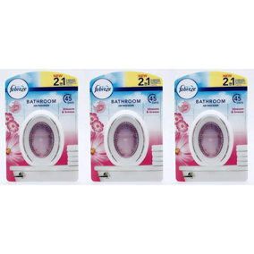 Febreze 2in1 Bathroom / Small Spaces Air Freshener Blossom & Breeze 7.5 ml. (Pack of 3)
