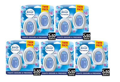 Febreze Bathroom Air Freshener, Odour Fighter, Spring Awakening 5 x 2 ...