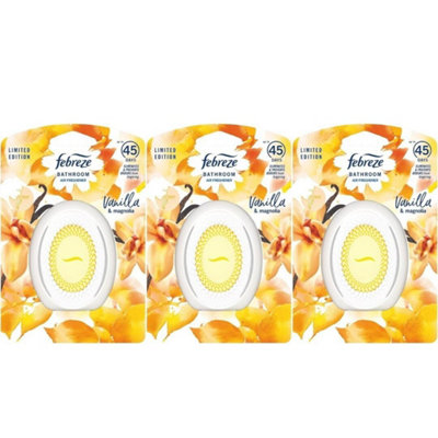 Febreze Bathroom Air Freshener Vanilla & Mangolia Pack of 3