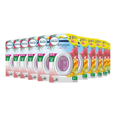 Febreze Bathroom Continuous Air Freshener Fruity Tropics 1 Count (Pack ...