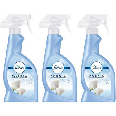 Febreze Fabric Freshener Spray Cotton Fresh , 375 ml (Pack of 3)