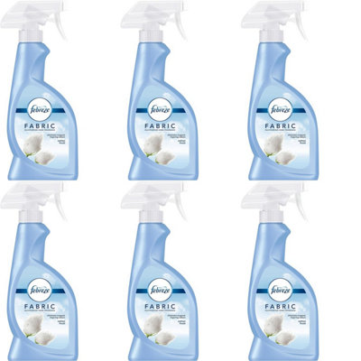 Febreze Fabric Freshener Spray Cotton Fresh , 375 ml (Pack of 6)