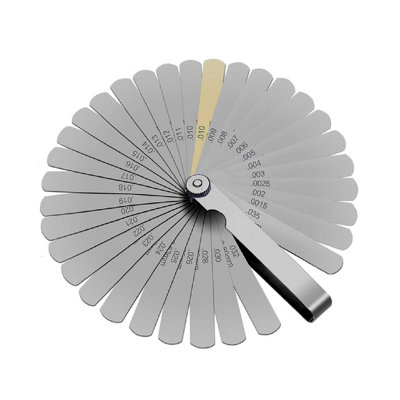 Feeler Gauge 32 Blades Measures Metric and Imperial for Ignitions and spark Plugs