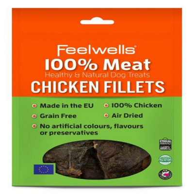 Feelwells 100% Meat Treats Chicken Fillets 100g (Pack of 10) Price Comparisons | Compare The Build