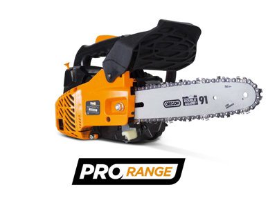 Feider FELPRO25 Top-Handle Petrol Arborist's Chainsaw - 25cm Guide Bar, 25.4cc Engine, Lightweight, Anti-Vibration - 3