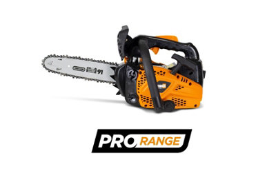 Feider FELPRO25 Top-Handle Petrol Arborist's Chainsaw - 25cm Guide Bar, 25.4cc Engine, Lightweight, Anti-Vibration - 6