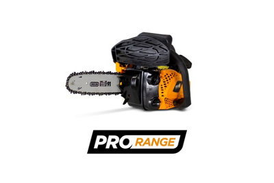 Feider FELPRO25 Top-Handle Petrol Arborist's Chainsaw - 25cm Guide Bar, 25.4cc Engine, Lightweight, Anti-Vibration - 7