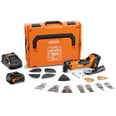 Fein AMM 500 Plus AS 18V AMPShare BL Multimaster + 31PC + ProCore 2x Batteries