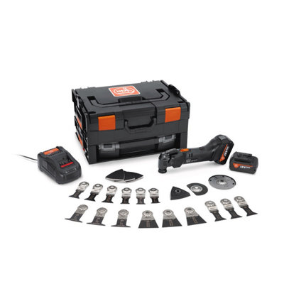 Fein AMM500 PLUS 18V Cordless AMPShare Oscillating Multi-tool With 2 x 4.0Ah Batteries, Charger & Carry Case - 71294261240