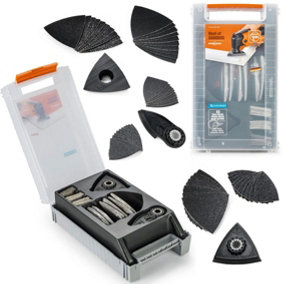 Fein Best of Sanding 63PC Multi Tool Set 35222967040 Starlock E-Cut + Case