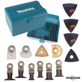 Fein Makita Starlock OIS Multi Tool Blade Set Wood Metal HCS 50 Piece Set + Box
