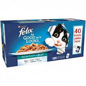 Felix Agail Ocean Feasts Cat Food 40x100g