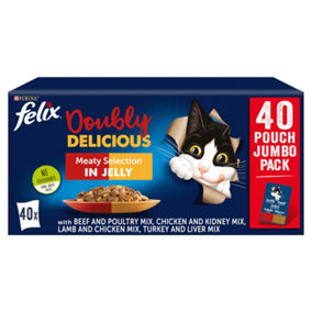 Felix As Good As It Looks Doubly Meat Cat Food 40x100g