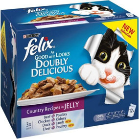 Felix As Good As It Looks Veg Selection - 12 x 100g (Pack of 4)