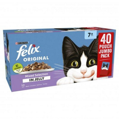 Felix Cat Food Senior Mixed Selection In Jelly 40 x 100g