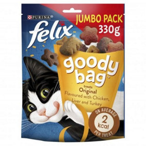 Felix Goody Bag Original Mix Cat Treats 330g (Pack of 5)