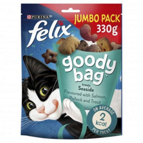 Felix Goody Bag Seaside Mix Cat Treats 330g (Pack of 5)