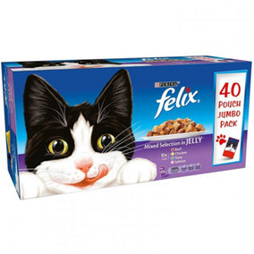Felix Pouch Mixed Selection Mvp Cat Food 40x100g