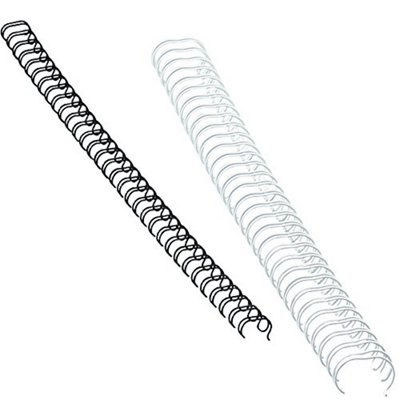 Fellowes 12mm Wire Binding Combs, 100 Pack - Black