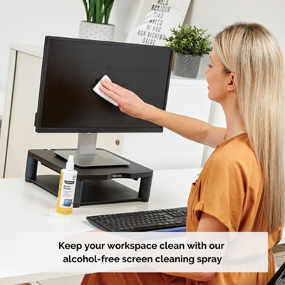 Fellowes 250ml Screen Cleaning Spray Screen Cleaning Fluid for Monitor iPad Mobile Phone Tablet Laptop Pack of 3