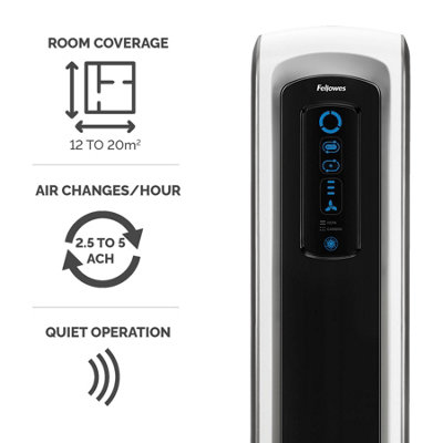Image showcasing Fellowes Air Purifier for Home Bedroom DX5 4 Stage Air Purifier with 3 ...