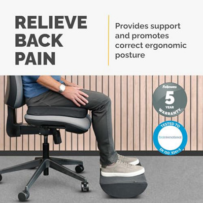 Fellowes Breyta Foot Rest Cushion Ergonomic Support, Rocking Motion ...