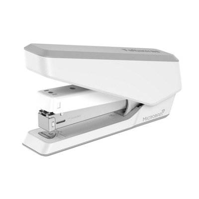 Fellowes Jam Free Stapler 25 Sheet Capacity Full Strip Manual Stapler Uses Both 24/6mm & 26/6mm Staples White