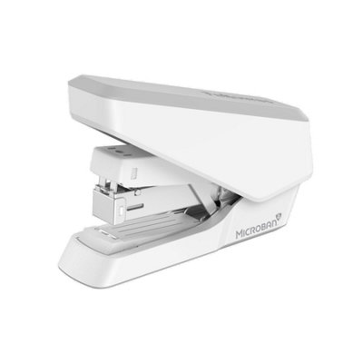 Fellowes Jam Free Stapler 40 Sheet Capacity Half Strip Manual Stapler Uses Both 24/6mm & 26/6mm Staples White