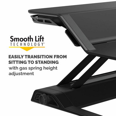 Fellowes Lotus™ Sit-Stand Workstation Patented Smooth Lift, 22 Height ...
