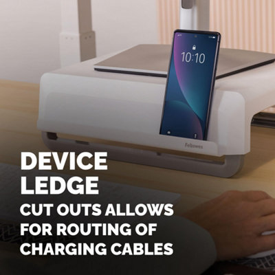 Fellowes Monitor Stand for Desk - Breyta™ 100% Recyclable Stand for the Home and Office - Ergonomic Portable with 3 Height
